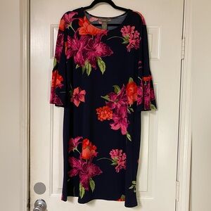 Alexandra + Oak Navy & Floral Dress XXL